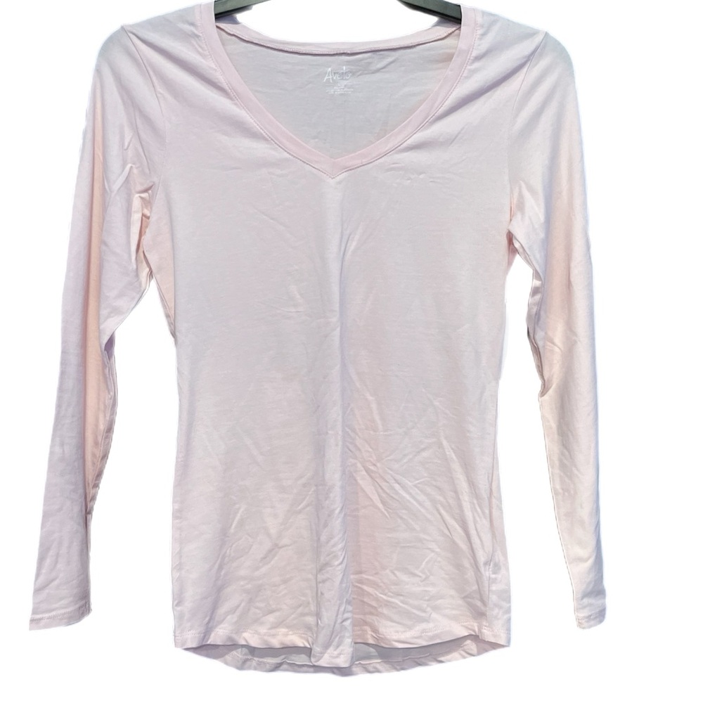 Women's Light Pink Long Sleeve Top